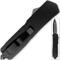 IN911 - Dreadnought Spear Point OTF Knife Out The Front Assisted Open Tactical Glass Breaker