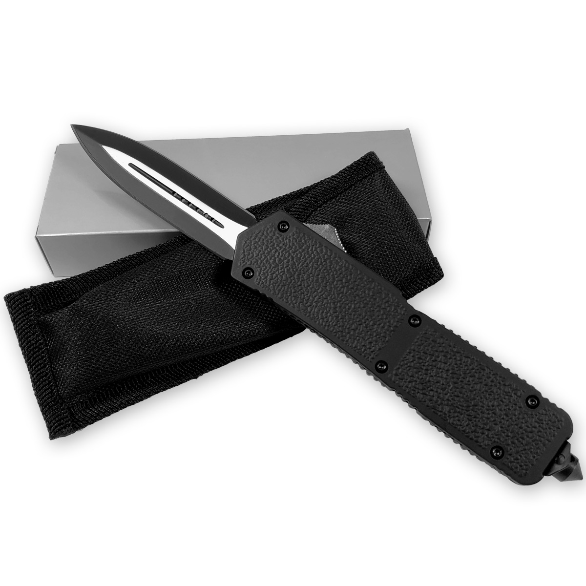 Dreadnought Spear Point OTF Switchblade Knife Out The Front Assisted