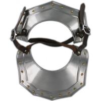 IN9252 - Renaissance Armor Gorget Neck Plate 18 Gauge Steel