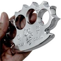 RD-1015-SL - Irish Devil Robbie Dalton Global Silver Heavy Knuckle Paperweight