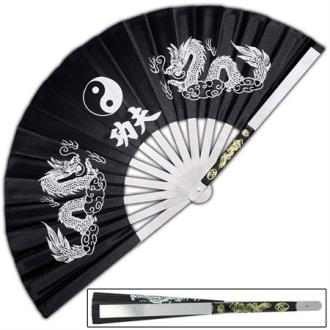 Iron Fan Tessen-Jutsu Training Dragon Black PK2238 Swords Knives and Daggers Miscellaneous