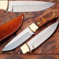 J201 - Custom Made J2 German Steel Full Tang Hunting Knife Rosewood Han