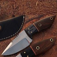 J-207 - Super Skinner J2 German Steel Knife Full Tang Walnut Hardwood Handle