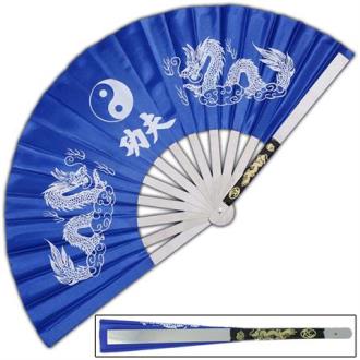 Japanese Tessen-Jutsu Iron Fan Tai Chi Blue SD4601 - Swords Knives and Daggers Miscellaneous