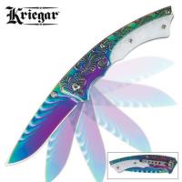 KG149 - Kriegar Rainbow Titanium Assisted Open Pocket Knife