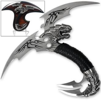 Dragonrend Ceremony of the Dovahkiin Dragon Dagger Dual Bladed with Display Stand