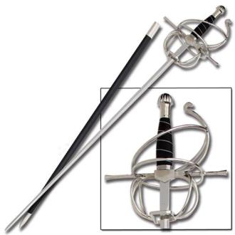 Fencing Rapier Medieval Spiral Swept Hilt Sword