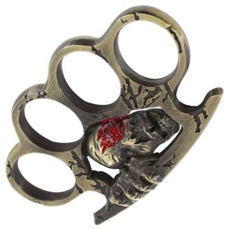 Doomsday Hunter Knuckle Paperweight Antiqued Brass