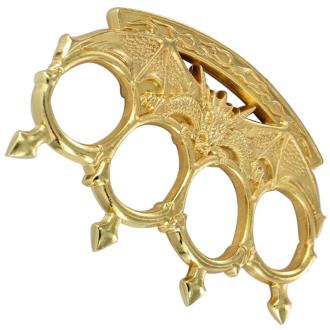 Dragons Inferno Knuckle Paperweight Gold