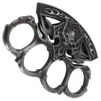 KU9042SV - Out of the Flames Retribution Stare Knuckle Antiqued Silver