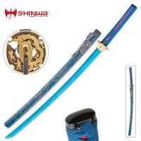 KZ1008BLDZ - Shinwa Lazuli Handmade Katana Battle Ready