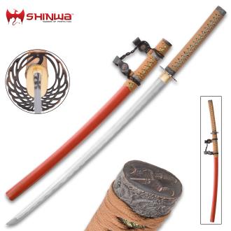 Shinwa Provenance Handmade Tachi Samurai Sword Hand Forged Damascus