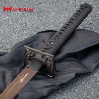 KZ747BDZBA - Shinwa Knights Dragon Katana Black Damascus Sword