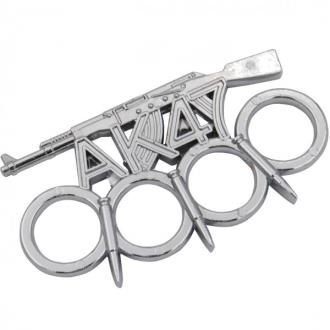 Ak-47 Silver Belt Buckle Knuckle