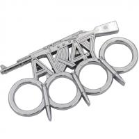 AK-SLforsilver - Ak-47 Silver Belt Buckle Knuckle