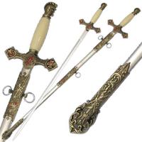 SW1181-360 - Knights of Saint John Ivory Sword SW1181-360  - Swords