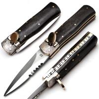 LV6BS - Switchblade Lever Smoke Stack Automatic Knife