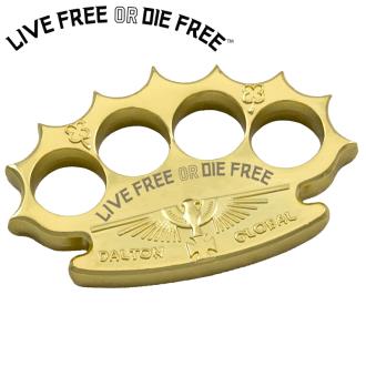 Live Free or Die Free Robbie Dalton Global Heavy Knuckle Paperweight