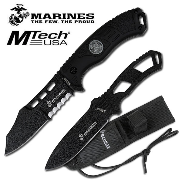 U.S. Marines by MTech USA USA M1032BK FIXED BLADE KNIFE