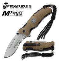 M-1020TN - U.S. Marines by MTech USA Knife Spring Assisted