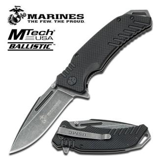 U.S. Marines by MTech USA M-A1036BK Spring Assisted