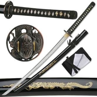 Ten Ryu Katana High End Samurai Sword Hand Forged with Japanese Maru Technique