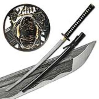 Moshiro Folded Steel Samurai Sword 1000 Layers Battle Ready Ronin Katana