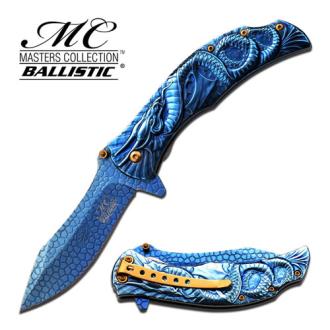 MTech Dragon Fury Assisted Opening Folding Pocket Knife Blue