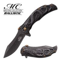 MC-A014SW - Mtech Dragon Fury Assisted Opening Folding Pocket Knife Black