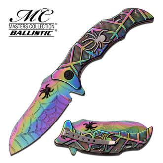 Spider Collection Spring Assisted Knife Titanium