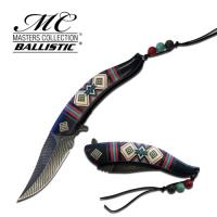 MC-A023BK - Native American Indian Collection Assisted Knife Black