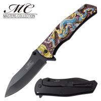36257 MC-A059GBL - Masters Collection Spring Assisted Dragon Knife