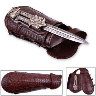 Officially Licensed Assassin's Creed Wrist Hidden Blade of Aguilar Gauntlet 12in Retractable Officially Licensed Assassin's Creed Blade of Aguilar Gauntlet Only Available LEFT HAND