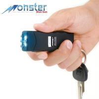 MH6000BK - Mini Keychain Stun Gun LED Flashlight Hornet 6 Million Volt Black Rechargeable