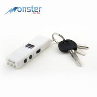 MH6000WT - Mini Keychain Stun Gun LED Flashlight Hornet 6 Million Volt White Rechargeable