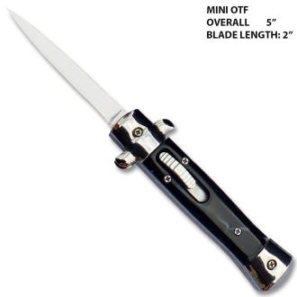 Mini OTF Italian Milano Knife Black Handle Limited Edition