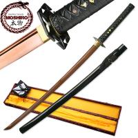 MS-201 - Moshiro Battle Ready Katana Red Oxidized 1060 High Carbon Steel Sword