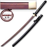 MS-64610-1 - MOSHIRO Red Damascus Katana Red Oxidized 1060 High Carbon Steel Sword
