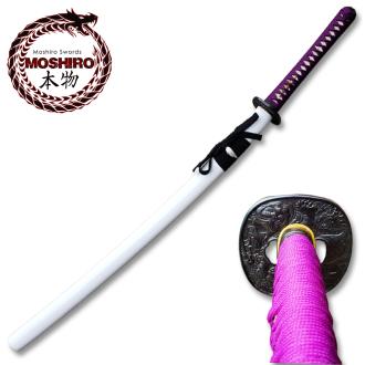 Moshiro 1095 High Carbon Steel White Glossy Scabbard