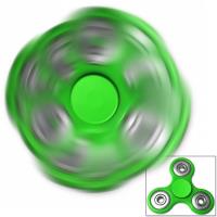 MS3-GN - Fidget Tri-Spinner Green EDC All-Metal Weighted Bearing ADHD Focus Stress Reliever Hand Toys