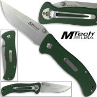 MT-050 - Mtech USA Scouts Folder Knife 440 Stainless Steel Green