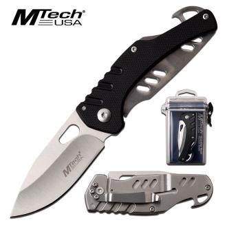 Mtech USA MT-1015BK Folding Knife with Waterproof Case