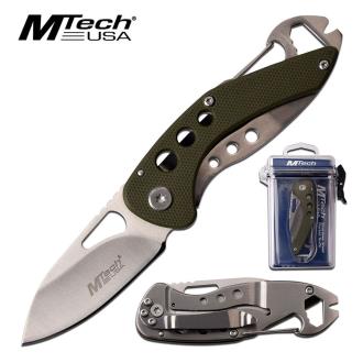 Mtech USA MT-1016GN Folding Knife with Waterproof Case