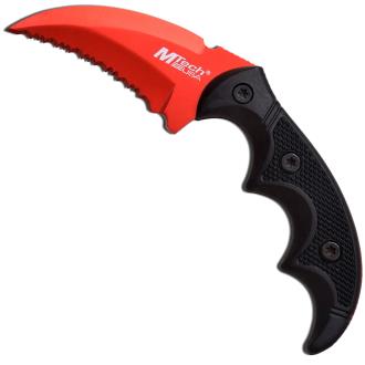 Mtech USA Red Fixed Blade Knife 5" Overall