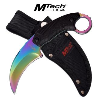 Mtech USA Titanium Dragons Tooth Karambit Survival Knife Tactical Duty Blade