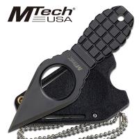 MT-588BK-2 - Mtech USA MT-588BK Neck Knife 4.25 Overall