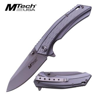 Mt-987gy Mtech Usa Folding Knife 4.5" Closed