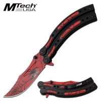 MT-A1122RD - Mtech USA Red Blade Spring Assisted Knife