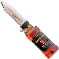 MT-A1190B - Bar Collection Pocket Knife Bourbon Bottle Design Spring Assisted Knife