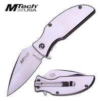 MT-A985PL - MTech USA Spydertech Assist-Co Open Mirror Polished Knife 3CR13 Steel Alloy